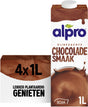 Alpro sojadrink chocolade – plantaardig lactosevrij – 4 x 1l