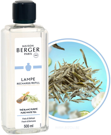 Lampe berger navulling - thé blanc pureté - pure white tea 500ml