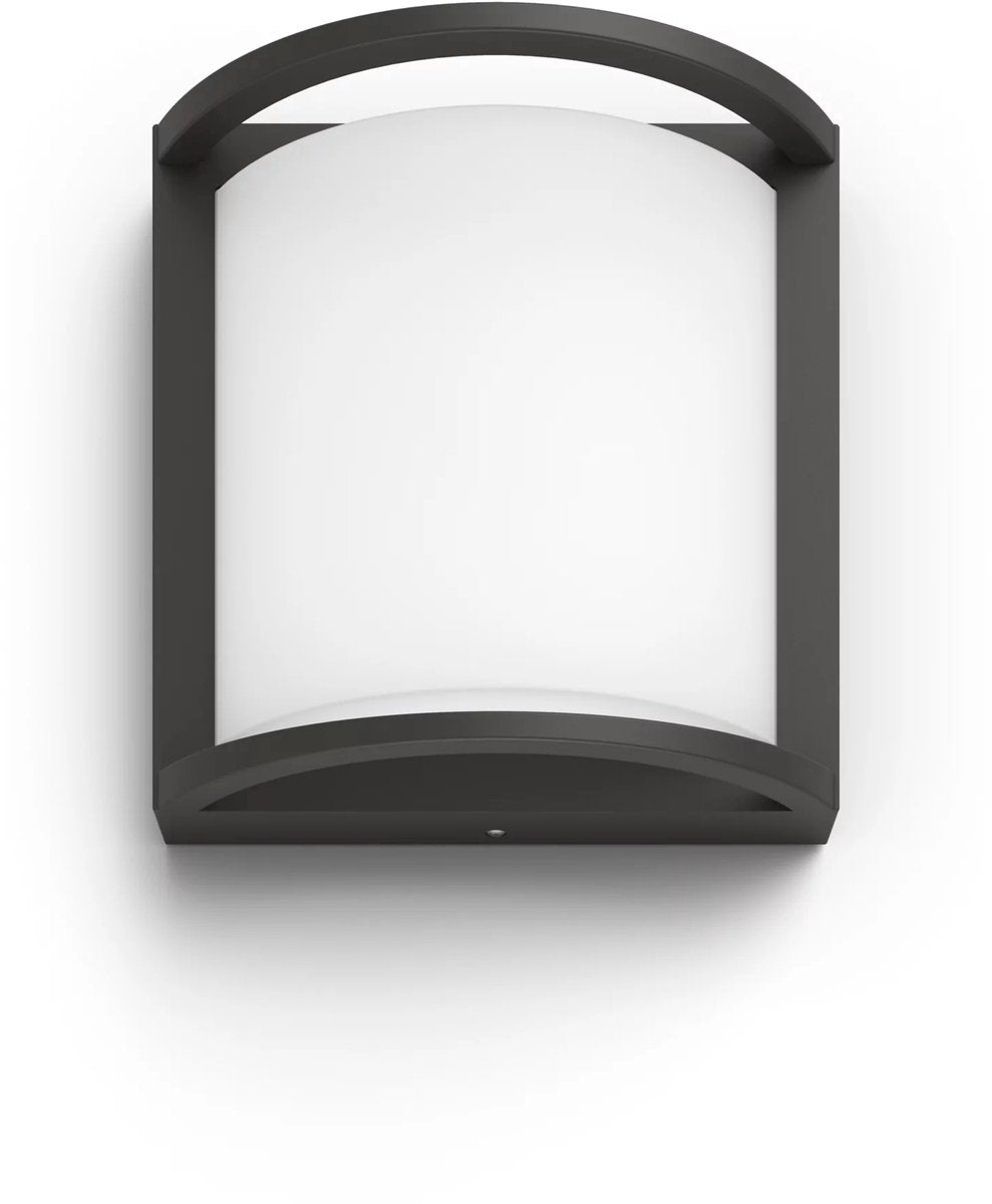 Philips led philips samondra wandlamp - ultra efficient - antraciet - 3,8w