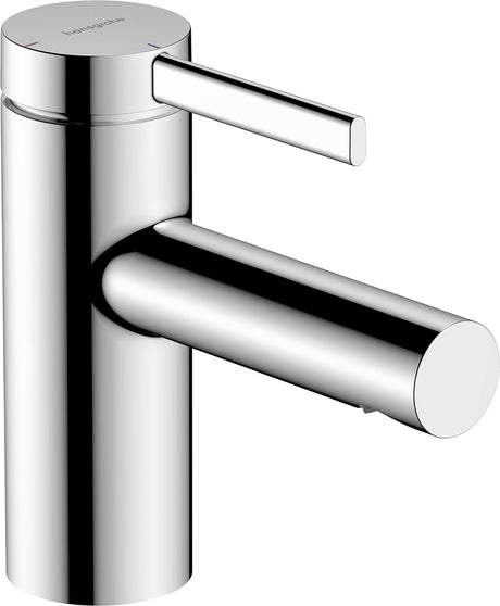 Hansgrohe - zesis s - wastafelmengkraan - ééngreeps bediening - coolstart energiebesparend - push-open afvoer - 70mm maat - chroom