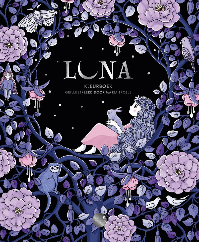 Bbnc uitgevers luna - maria trolle - kleurboek voor volwassenen