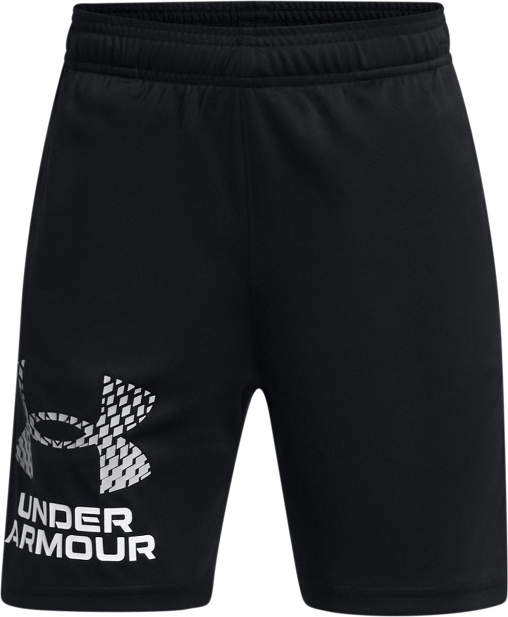 Under armour ua tech logo shorts jongens sportbroek - zwart