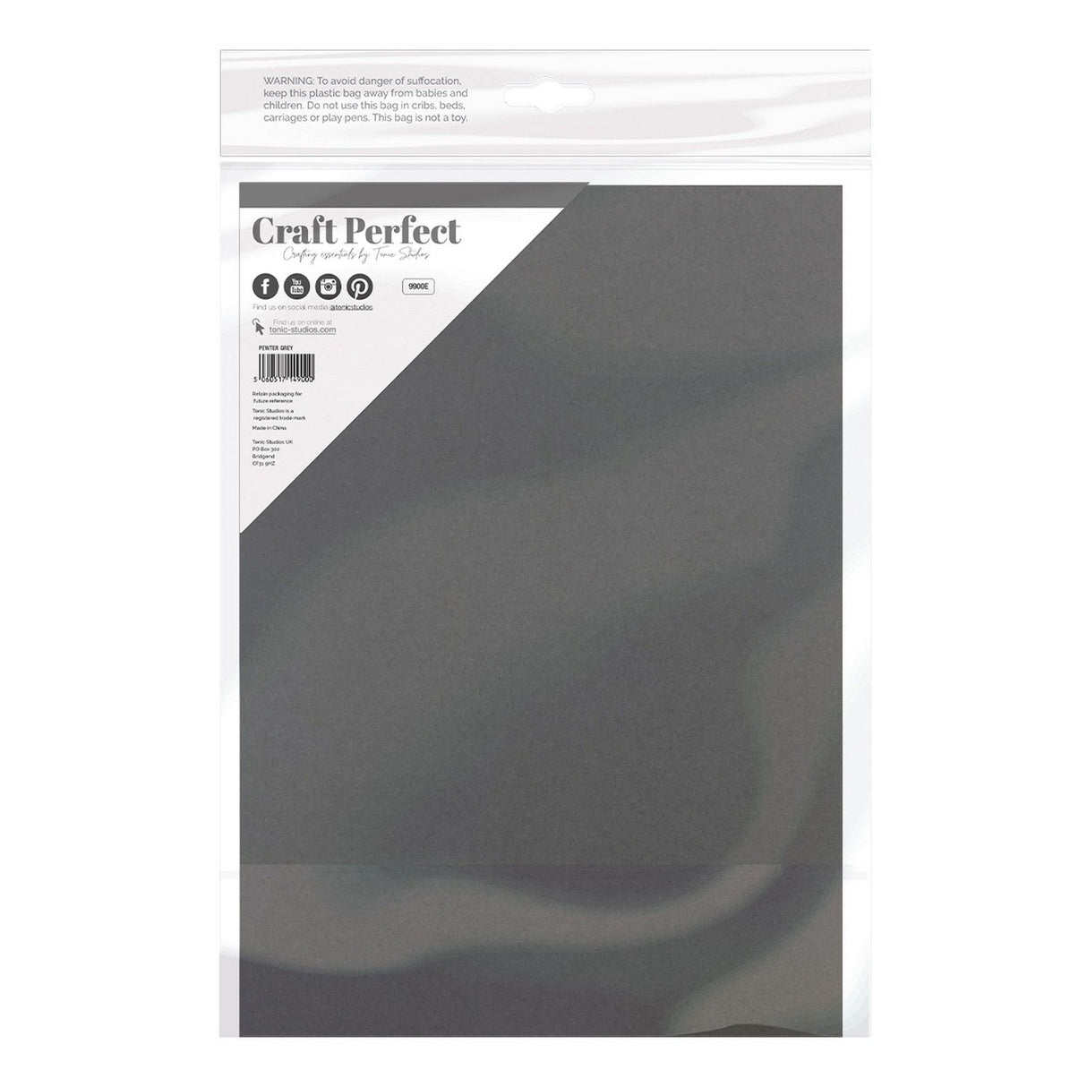 Craft perfect by tonic studios craft perfect • smooth card a4 240g pewter grey 5pcs