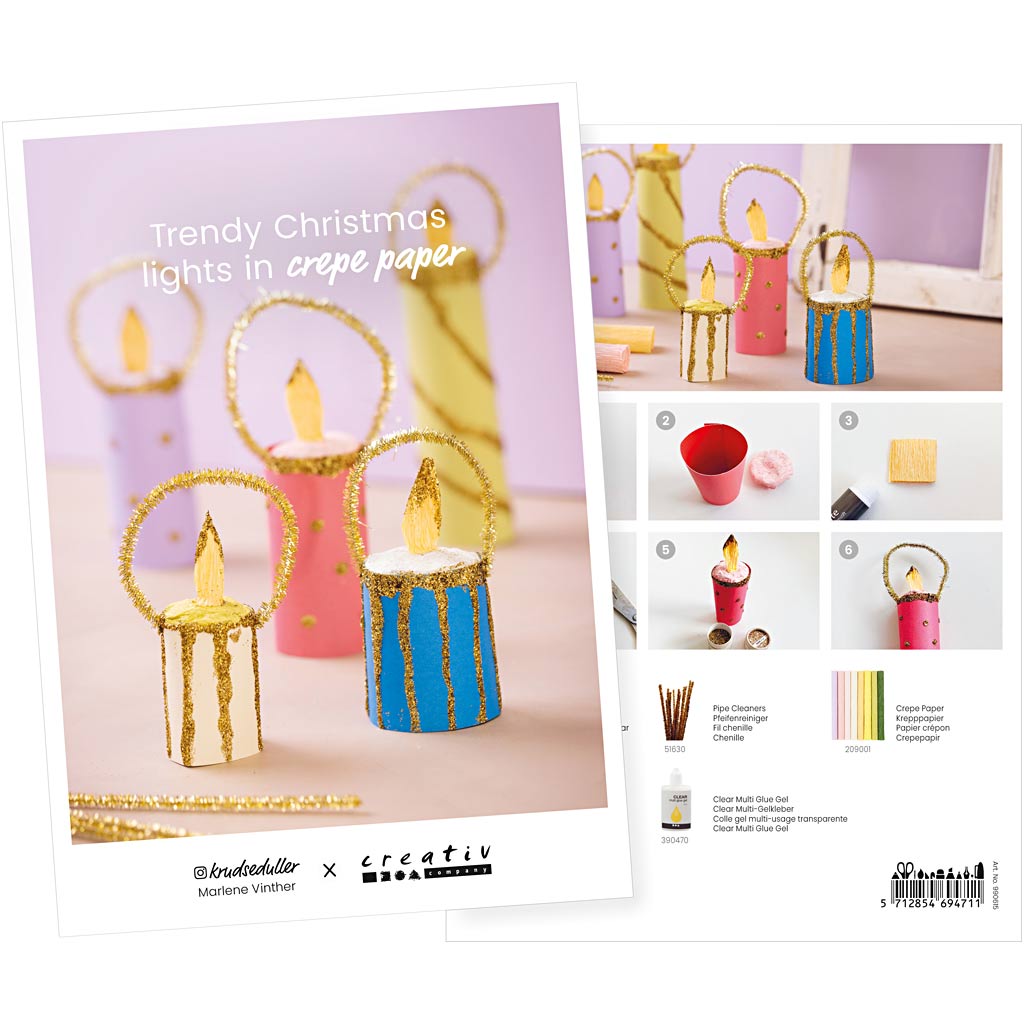 Http: www.cchobby.nl ansichtkaart-trendy-kerstverlichting-van-crepepapier-a5-vel-14-8x21-cm-1-stuk