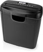 Nedis papierversnipperaar - 6x a4 vellen - 10l - voor thuis kantoor - stroken p2 - zwart