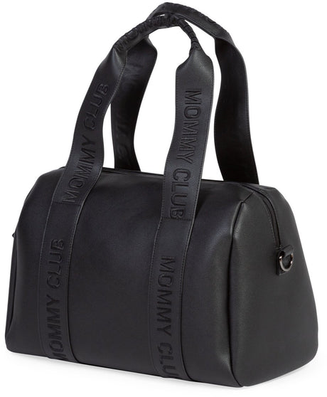 Childhome - mommy club verzorgingstas - zwart - vegan leer - compact praktisch - 38 x 21 x 27 cm - 22l