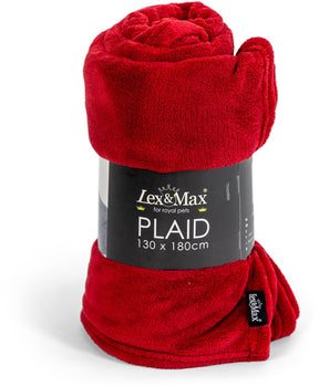 Lex max lex max - fleece plaid - 130x180cm - rood