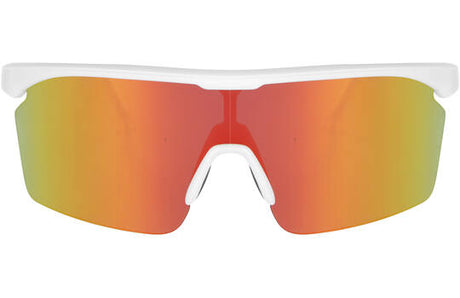 Trivio - fietsbril noa wit revo rood met extra transparante lens