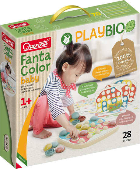 Quercetti playbio fantacolor baby, 28dlg