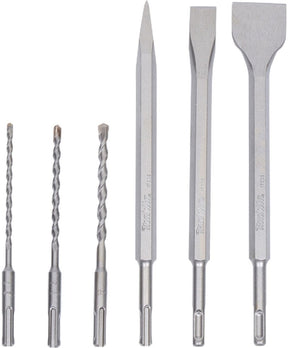 Makita toebehoren - sds-plus boren- beitelset sp, 6-delig d-58920