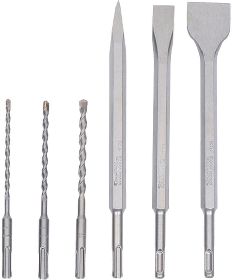 Makita toebehoren - sds-plus boren- beitelset sp, 6-delig d-58920