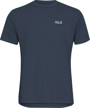Jack wolfskin vonnan graphic t m heren outdoorshirt-midnight sky