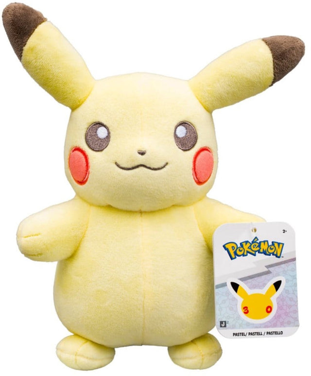 Jazwares pokemon - select 20cm plush pastel pikachu 30th anniversary