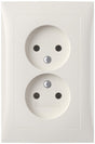 Berker s1 inbouw wandcontactdoos (wcd) 2-voudig polar wit