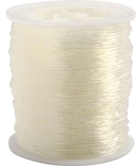 Creativ company elastisch draad 1 mm 50 m transparant