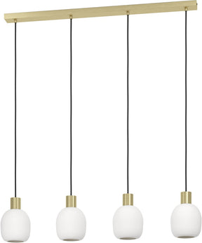 Eglo manzanares hanglamp - e27 - 97 cm - wit|goud
