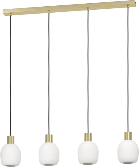 Eglo manzanares hanglamp - e27 - 97 cm - wit|goud