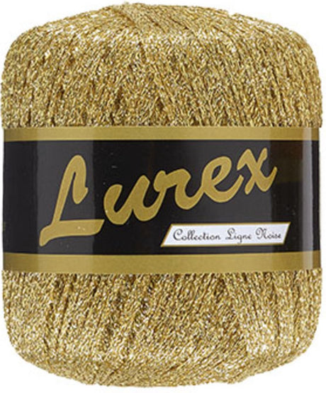 Creativ company garen - glittergaren - goud lurex garen - glitter effect - hobby garen - haken breien - 25gr - 160m - 100% polyester garen - 1 bol
