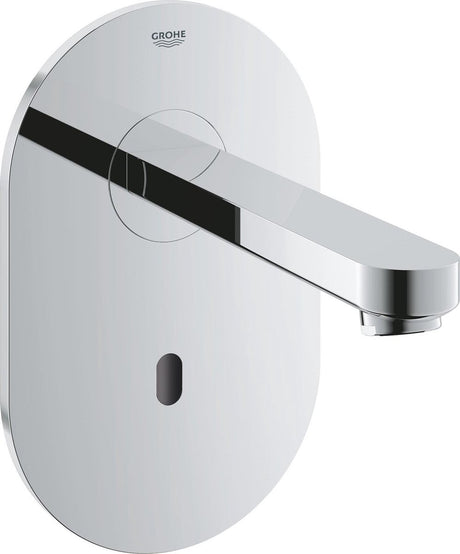 Grohe euroeco cosmopolitan e afbouwdeel v wandkraan met uitloop 17cm zonder menging met tranformator 230v chroom