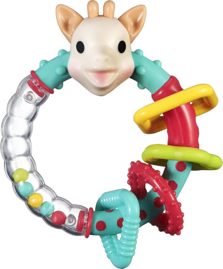 Sophie la girafe sophie de giraf multi-textuur rammelaar - bijtring - baby speelgoed - kraamcadeau - babyshower cadeau - vanaf 3 maanden - 13,5 x 9 x 5,3 cm - meerkleurig - in witte geschenkdoos