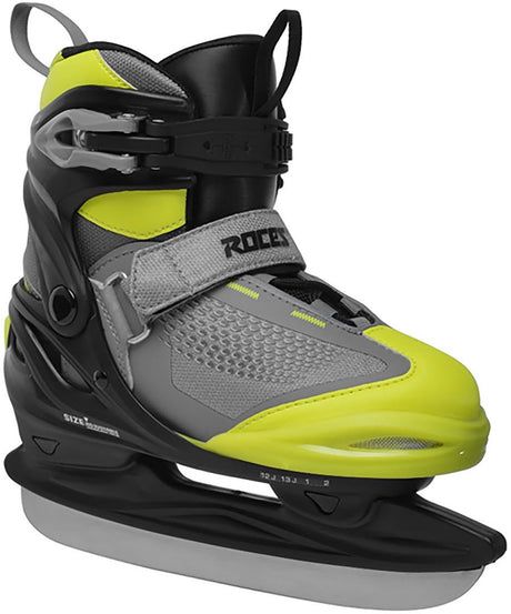 Roces - moody ice x boy - verstelbare schaatsen - schaatsen kinderen - zwart groen - extra enkelsteun comfort fit - maat 30-35