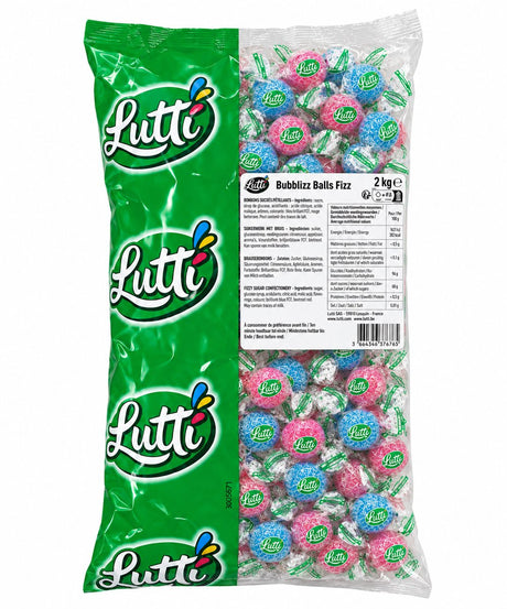 Lutti bubblizz balls fizz papillote 2kg