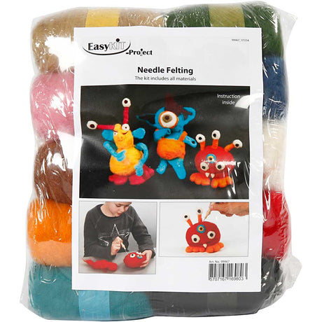 Easykit http: www.cchobby.nl groepsset-naaldvilten-diverse-kleuren-1-set