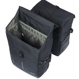 Basil tas move dubbel mik zwart | 30l
