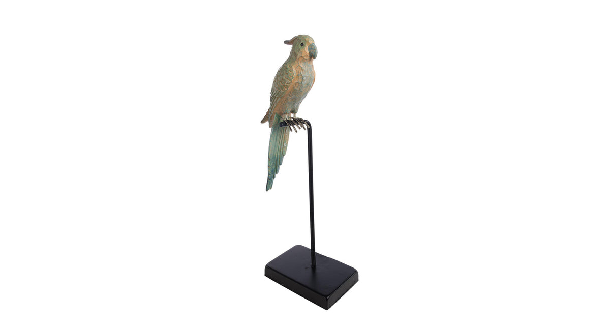 Polyresin parrot 43x13x13 cm