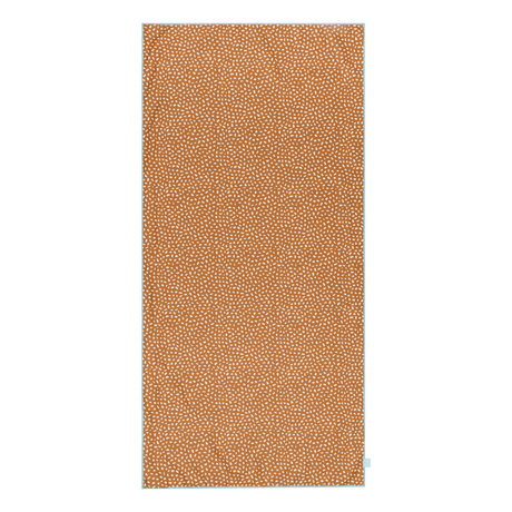 Vibrant stripes | oranje wit microvezel handdoek 135 x 65 cm