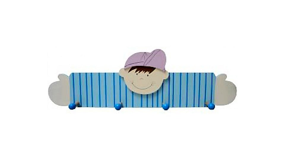 Basic wooden children's coat rack