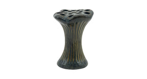 Vase ceramic 'loto' d10x13h green