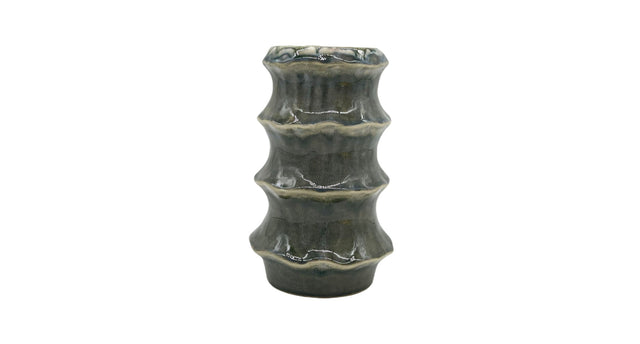 Vase ceramic 'yves' d13x20.2h green