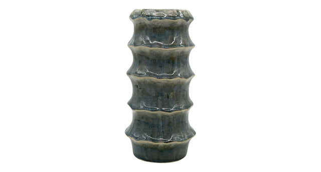 Vase ceramic 'yves' d14.2x27.5h green
