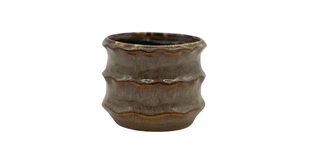 Pot ceramic 'yves' d11.1x9h brown