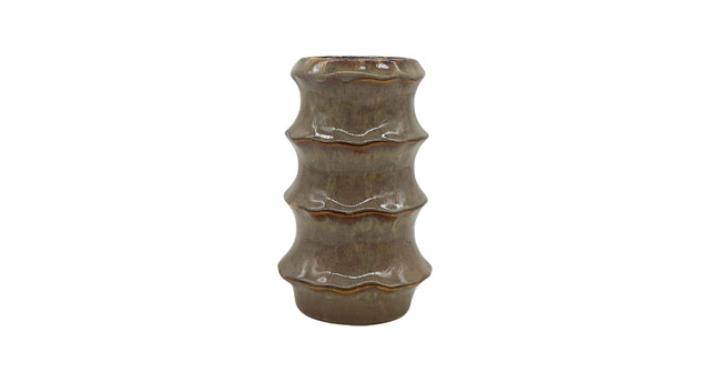 Vase ceramic 'yves' d13x20.2h brown