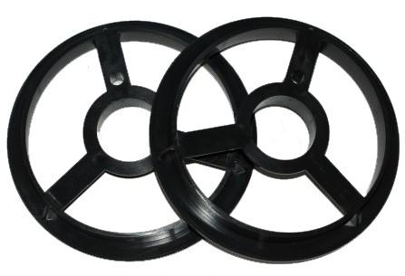 Twee-delige spooladapter