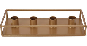 Kandelaar plateau metaal 24x10cm goud