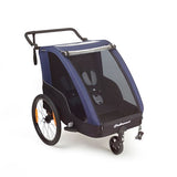 Polisport children's trailer with hiking kit gray blue