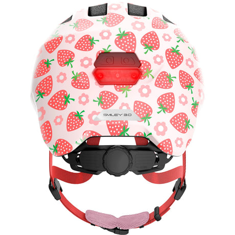 ABUS Helmet Smiley 3.0 LED ROSE STARWBERRY S 45-50cm