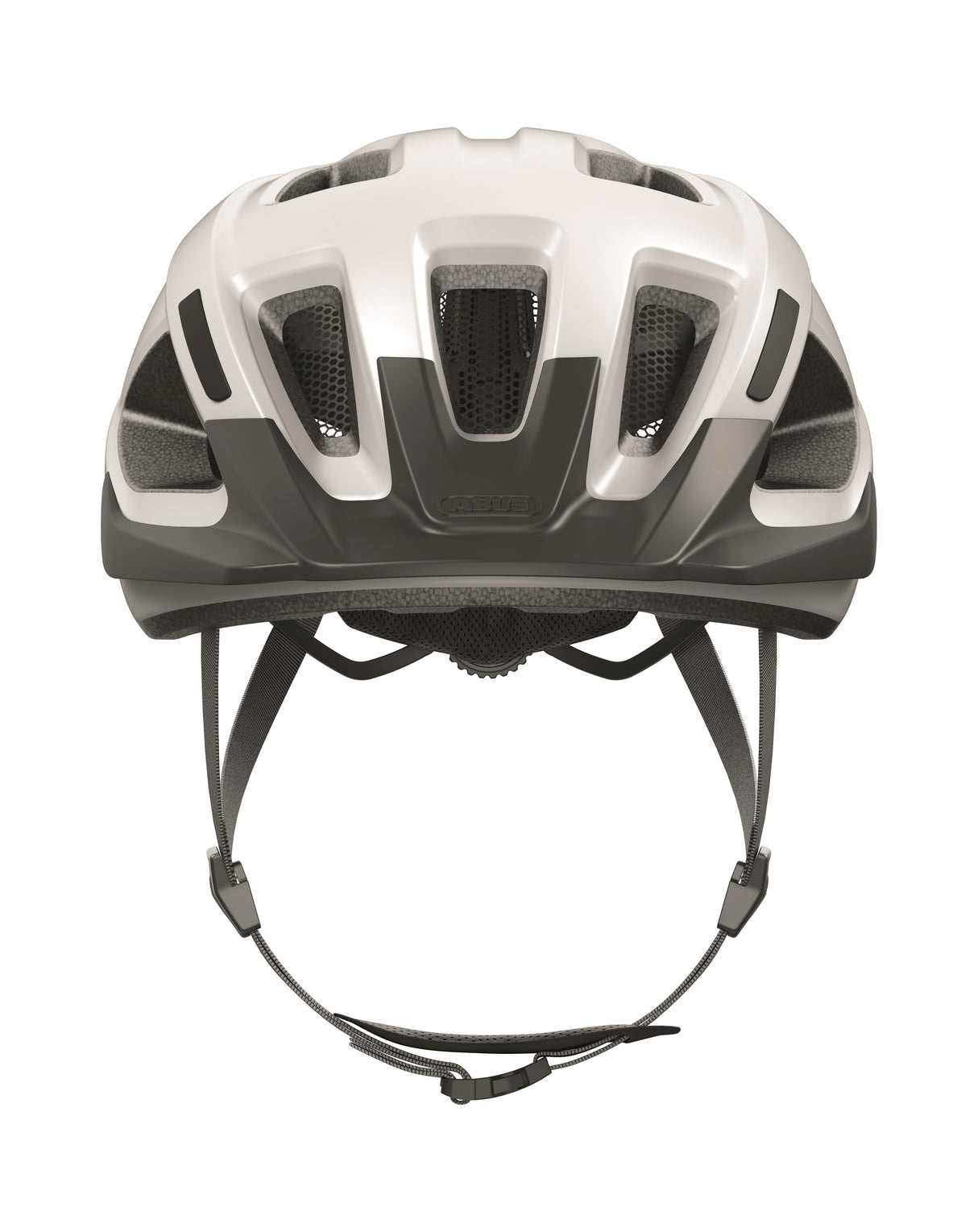 Abus Helm Aduro 3.0 - sicherer und komfortabler Fahrradhelm für sportliches Fahren - Polar White M.