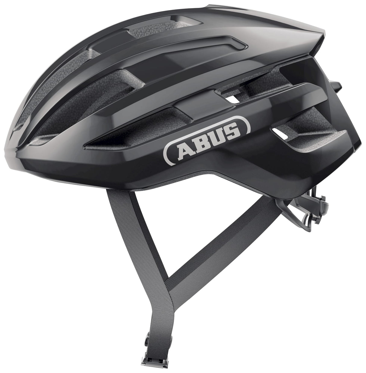 Abus Helm Powerdomeome glänzend schwaarz m 54-58cm