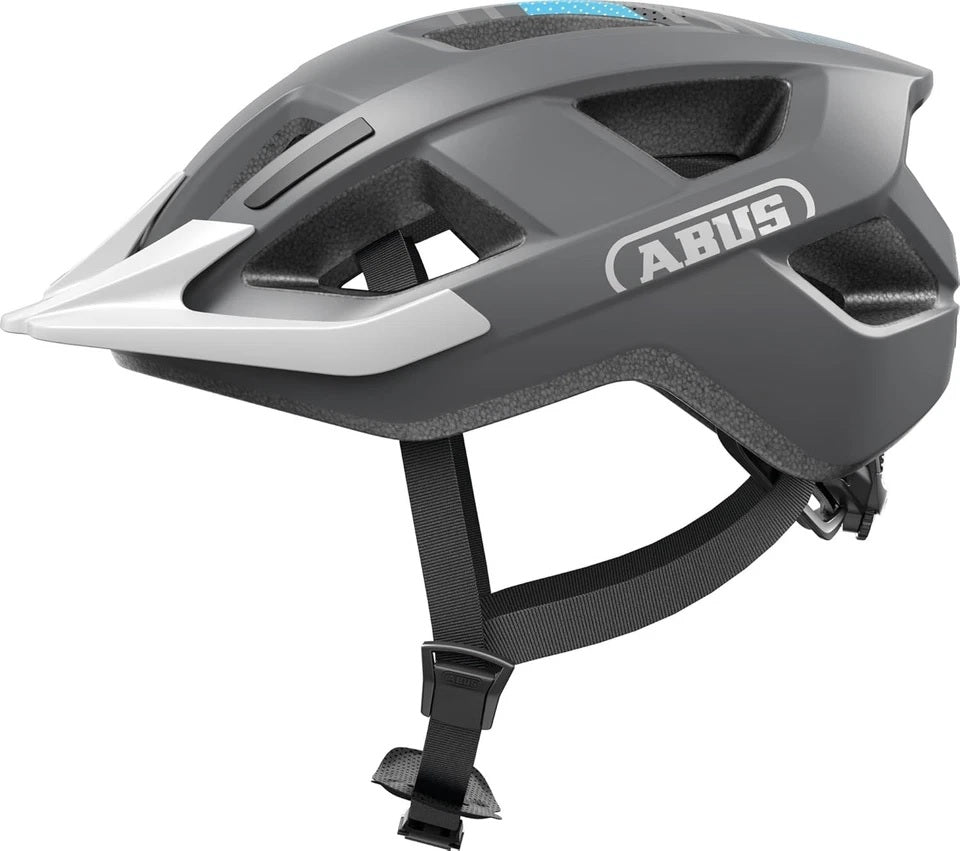 Abus helm aduro 3.0 led race grey m 52-58cm