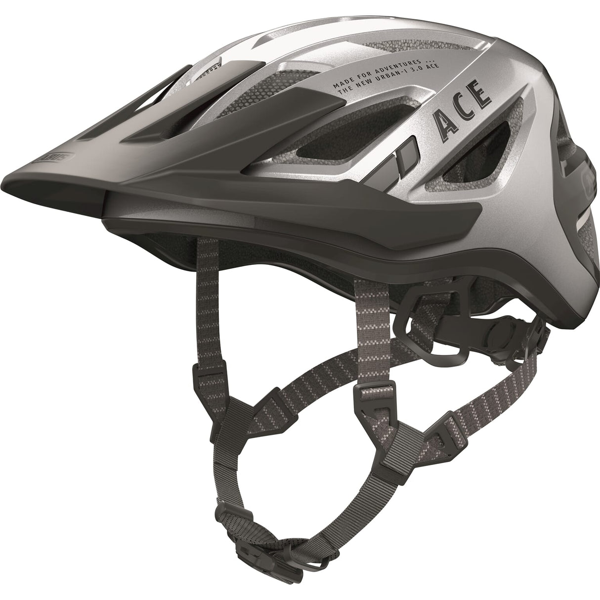 Abus Helmet Urban-I 3.0 Ace Gleam Silver M 52-58Cm