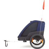 Polisport children's trailer with hiking kit gray blue