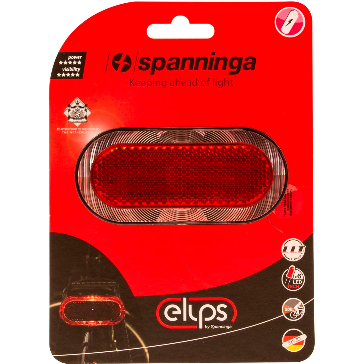 Baterie zadního světla Elips XB LED 80 mm červená