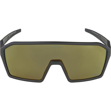 Olympic sportswear alpina sports sportbril ram q-lite gouden spiegel zwart