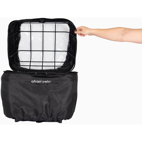 Atranvelo regenhoes perro large transparant zwart