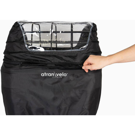 Atranvelo regenhoes perro large transparant zwart