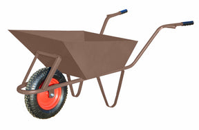 Awtools bouw kruiwagen 85l 1,5mm bruine achterwielen